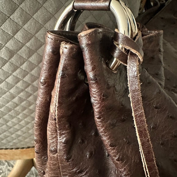 FURLA | Vintage Croc Leather Hand/Shoulder Bag - Picture 7 of 9